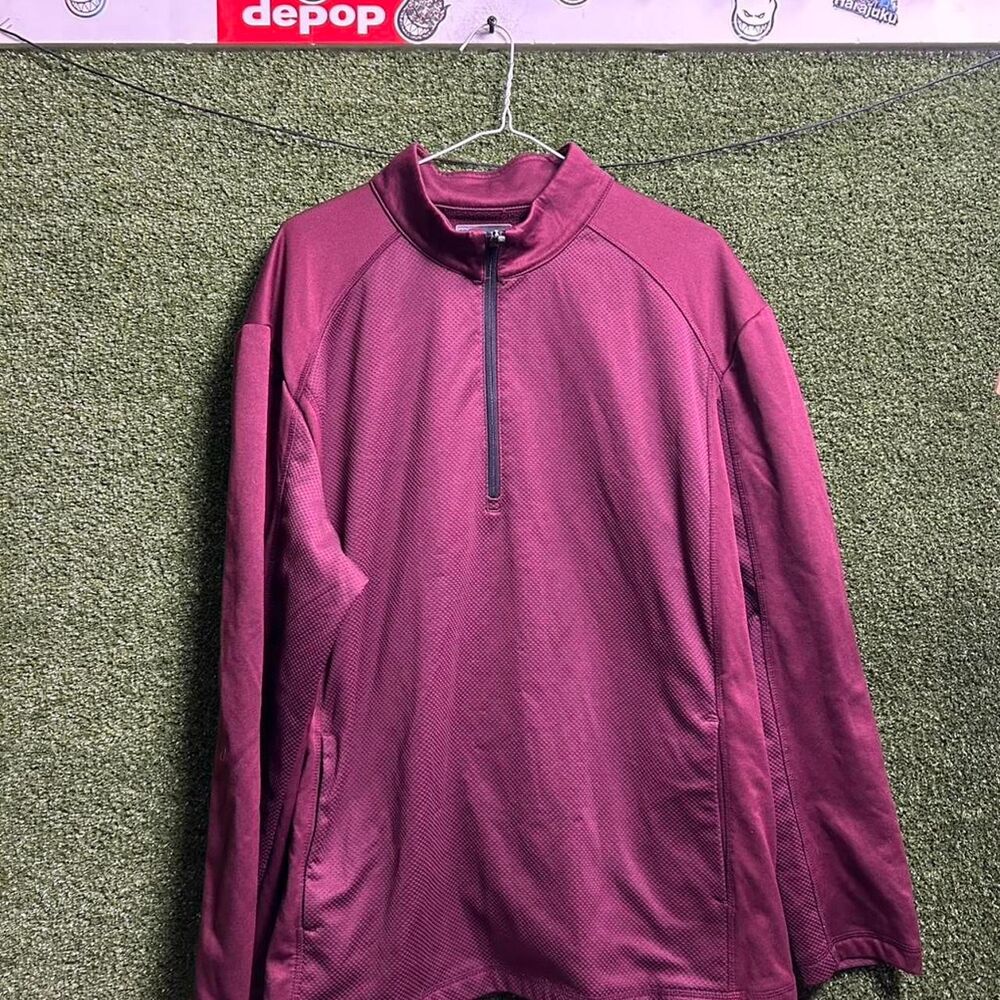 Pga-tour Men's Burgundy and Red Sweatshirt